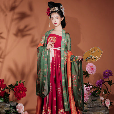 Hanfu Tradicional Willow con Efecto Niebla Luminoso - Image 4
