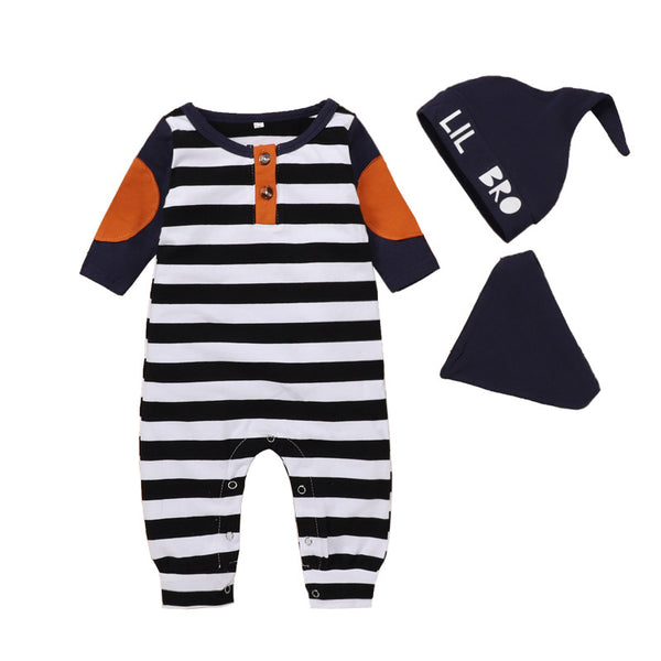 Enterizo Infantil con Diseño de Letras y Parches Estampados