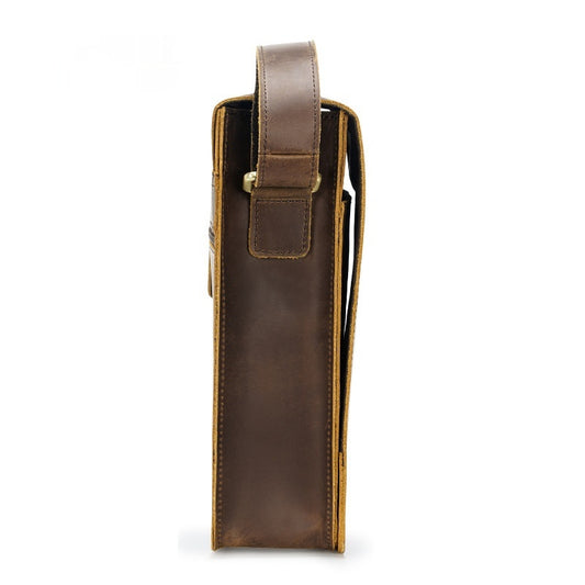 Bolsa Crossbody de Cuero Genuino para Hombre, Estilo Vintage Retro - Image 2