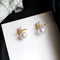 Japanese And Korean Estilo Sweet And Lovely Earrings Blanco