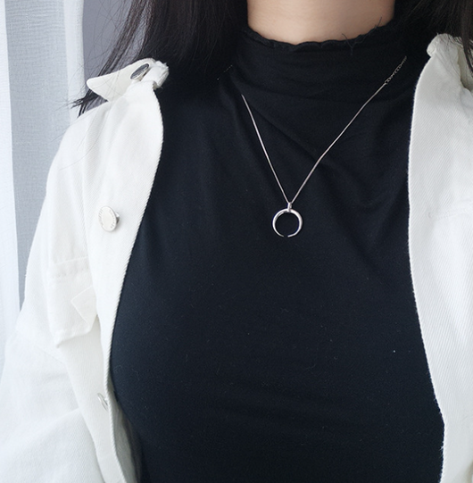 Collar de Plata Esterlina Sol y Luna - Image 9