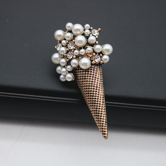 Broche de Helado con Cristales de Perla y Diamantes - Image 10