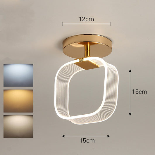 Lámpara de Techo Minimalista Luxury con Guía de Línea para Porche - Image 17