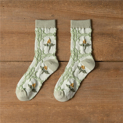 Calcetines Harajuku Mori Literature Otoño Invierno para Mujer - Image 18