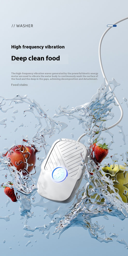 Limpiador Ultrasónico Multifuncional USB - Frutas, Verduras, Joyas y Ropa - Image 16