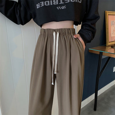 Pantalones Rectos de Cintura Alta Holgada para Mujer - Image 7