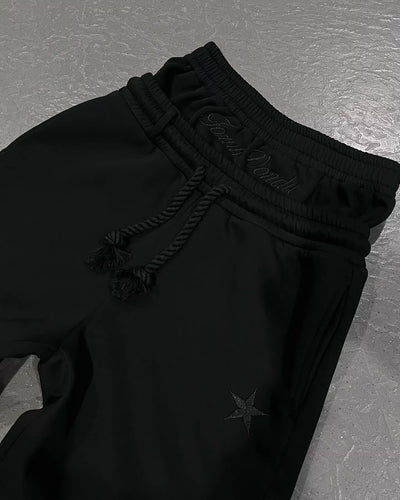 Pantalón Deportivo Ancho con Bordado de Estrella y Cintura Doble para Parejas - Image 7