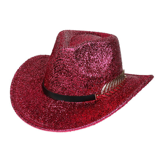 Sombrero Vaquero Fluorescente de Ala Ancha para Fiestas y Baile - Image 2