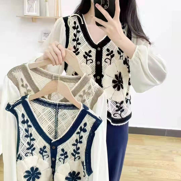 Cardigan de Punto Fino Diseño Relajado para Mujer