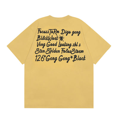Camiseta Estampado Araña de Manga Corta para Hombre - Image 12