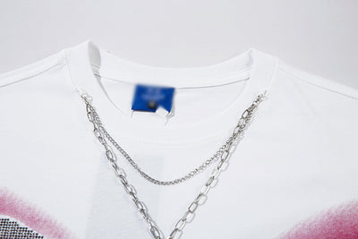 Playera para Hombre con Estampado de Mariposa y Cristales Brillantes - Image 16