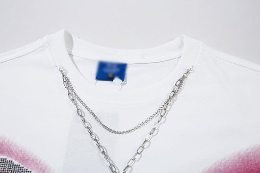 Playera para Hombre con Estampado de Mariposa y Cristales Brillantes - Image 16