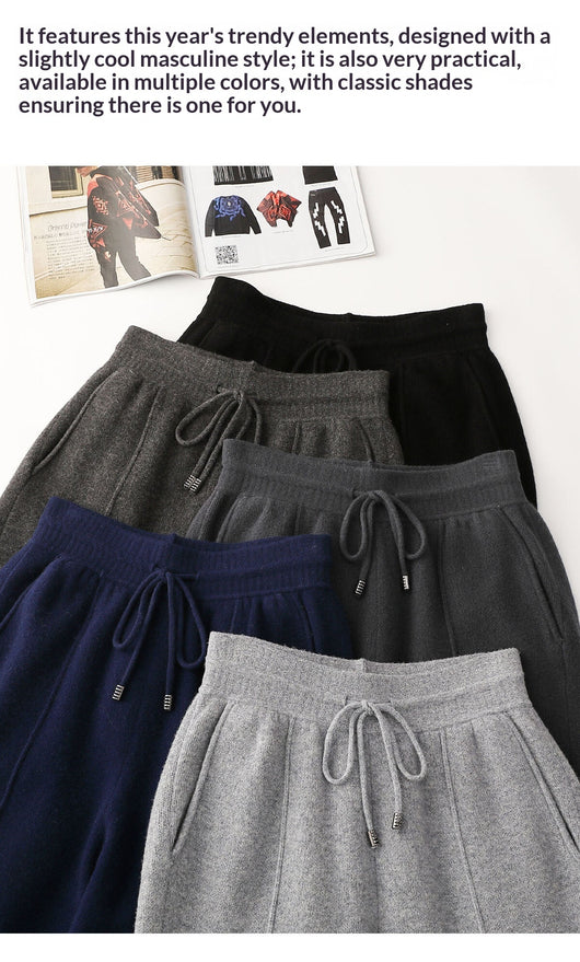Pantalones de Cachemira Acolchados para Hombre - Comodidad Atlética Casual - Image 13