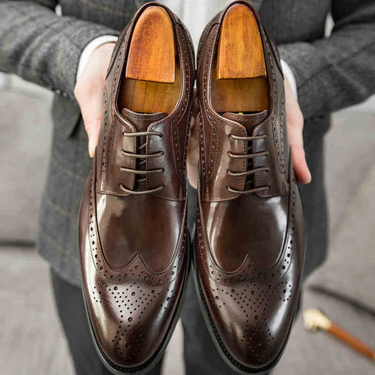 Zapatos Oxford Punta Fina de Cuero Artesanal para Hombre - Image 6
