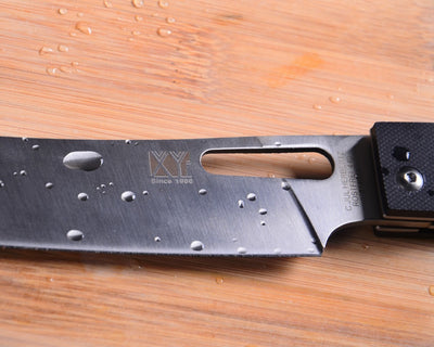 Navaja Plegable de Acero Inoxidable con Mango Cuadrado Negro - Image 9