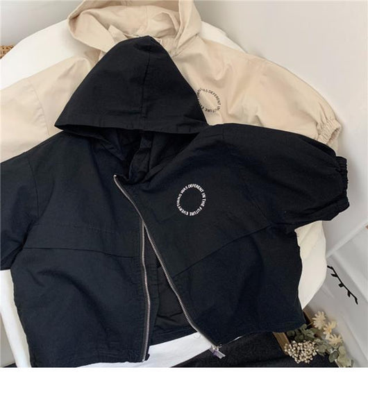 Chaqueta Impermeable Letras Infantil Unisex - Image 11