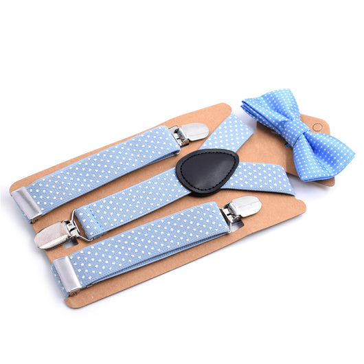 Conjunto de Corbatín Y de Tres Clips para Niños con Tirantes Ajustables - Image 18