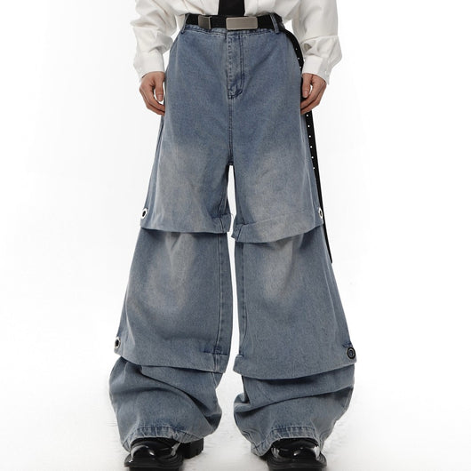 Pantalón Vaquero Cintura Alta Efecto Lavado