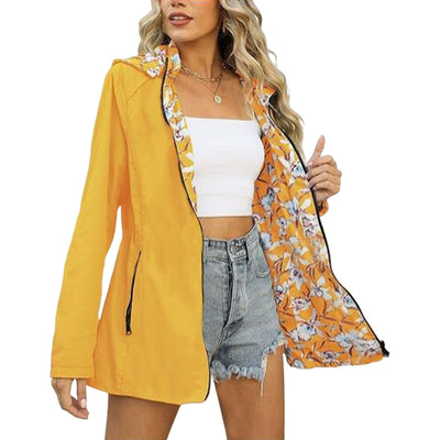 Cortavientos Reversible Estampado Mujer Estilo Japonés y Coreano - Image 7