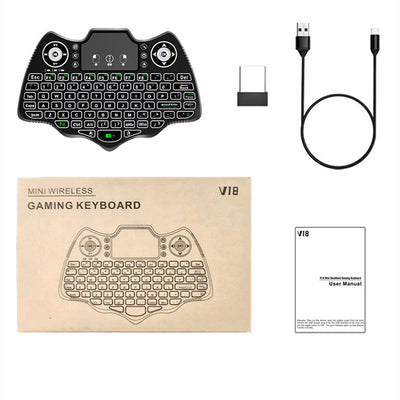 Teclado Inalámbrico Mini Volador V18 con Control Remoto - Image 2