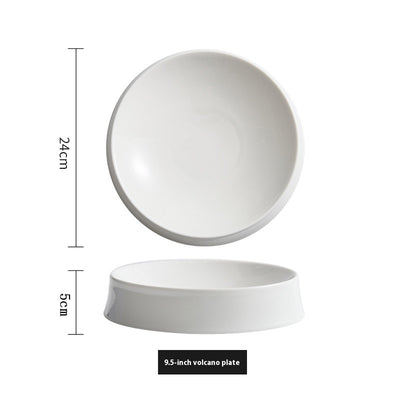 Plato de Cerámica Blanca con Diseño Irregular - Image 7