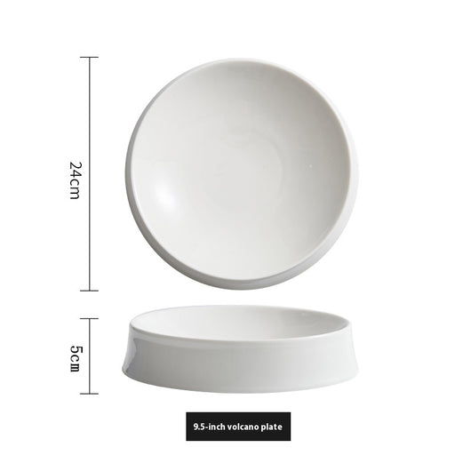 Plato de Cerámica Blanca con Diseño Irregular - Image 7
