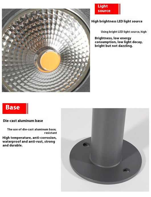 Lámpara de Jardín LED Moderna Impermeable - Columna Minimalista - Image 11