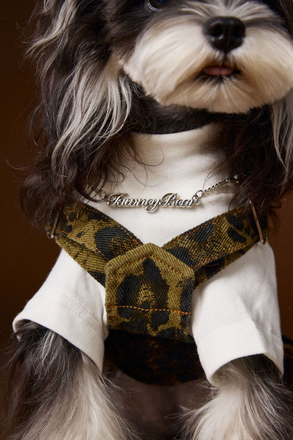 Overol para Perro Estampado Leopardo Otoño