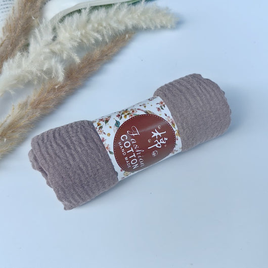 Pañuelo de Algodón y Lino Arrugado Monocromático - Image 24