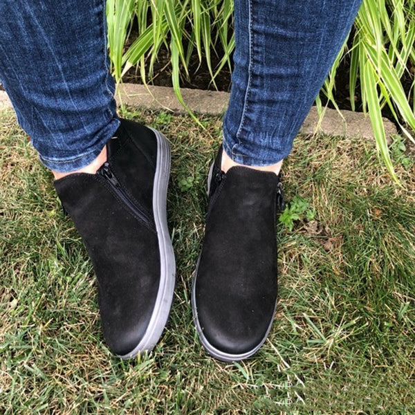 Botas Martin de Invierno con Cierre Lateral y Punta Redonda