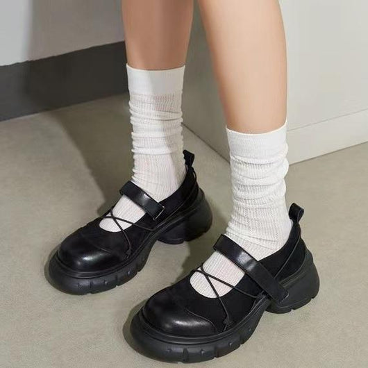 Zapatos Plataforma de Cuero para Mujer - Tacones Altos Verano - Image 4