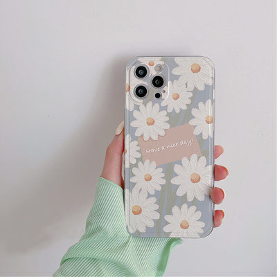 Funda de Silicona para Teléfono con Diseño Floral Transparente y Óleo - Image 6