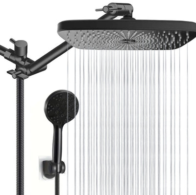 Conjunto de Ducha Elegante Negro con Cabezal de 3 Funciones - Image 12