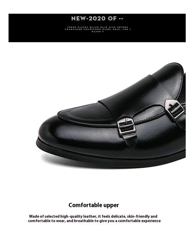 Zapatos de Cuero para Hombre Otoño con Doble Hebilla - Image 19