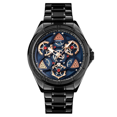 Reloj Mecánico de Pulsera de Acero con Engranajes Visibles - Image 5