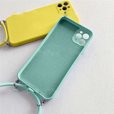 Funda de Teléfono de Silicona Líquida con Cordón Ajustable - Image 13