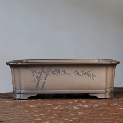 Maceta Artesanal de Arcilla Púrpura Yixing - Diseño Floral Exclusivo - Image 5