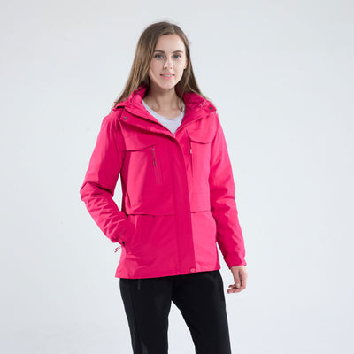 Chaqueta Montañera 3 en 1 Multibolsillos Talla Grande - Image 21