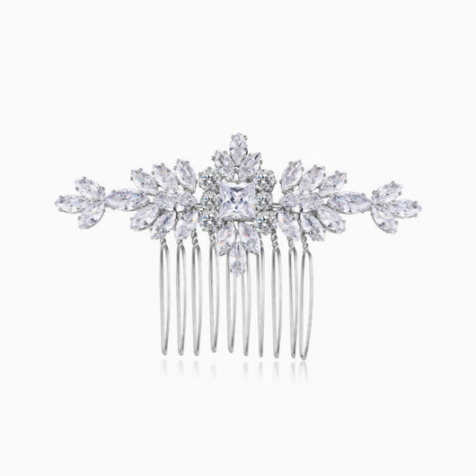 Peineta de Plata S925 con Moissanita - Accesorio Nupcial de Lujo - Image 7