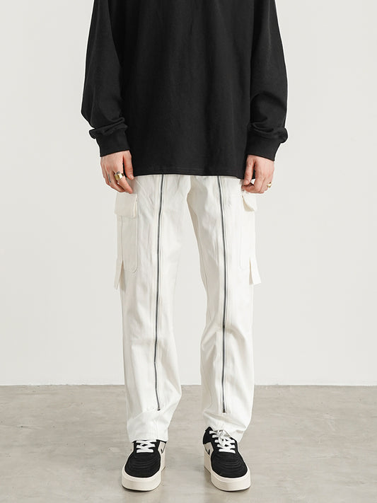 Jeans Rectos Oversize con Corte Tridimensional y Cierre Lateral - Image 2