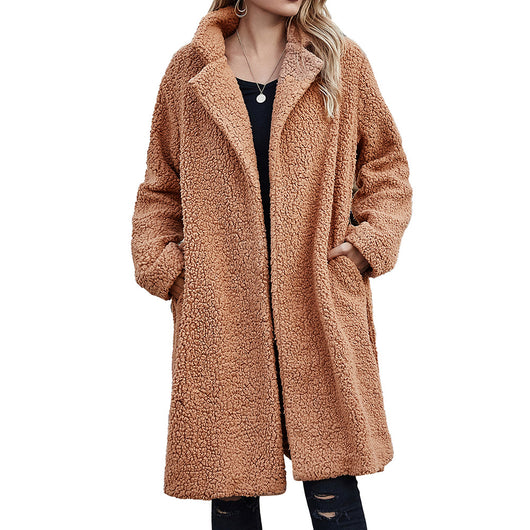 Blazer Elegante de Color Sólido con Solapa para Mujer - Image 10
