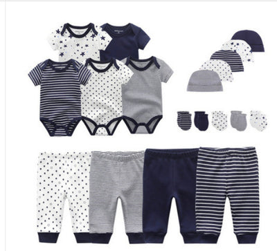 Conjunto Completo de 19 Piezas para Bebé: Peleles, Pantalones, Gorro y Guantes en Algodón - Image 6