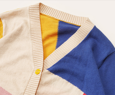 Cardigan Tejido de Algodón Puro para Niños - Abrigo Primavera Otoño - Image 4