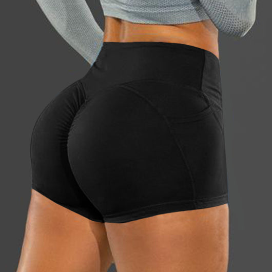 Leggins Deportivos de Color Sólido con Levantamiento en Bolsillos - Image 6