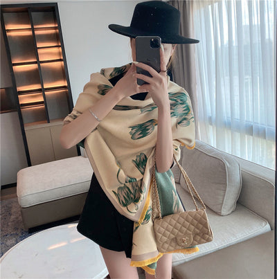Bufanda Reversible Estampada para Mujer - Diseño Doble Cara y Cálida - Image 14