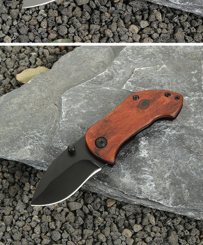 Cuchillo Plegable de Acero Inoxidable Portátil con Llavero - Image 15