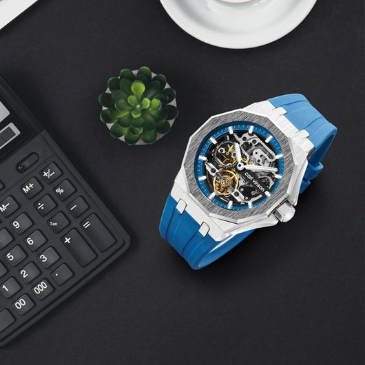 Reloj Mecánico Automático Luminoso con Correa de Silicona Hueca - Image 16