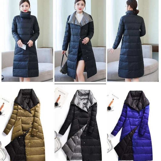 Chaqueta de Plumón de Pato Ligera - Abrigo Invernal Midi Elegante - Image 15