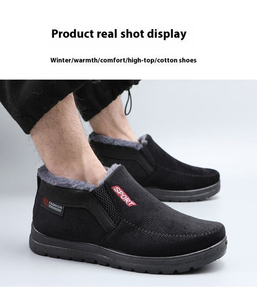 Zapatos Térmicos Acolchados Antideslizantes para Hombre – Estilo Beijing Tradicional - Image 6