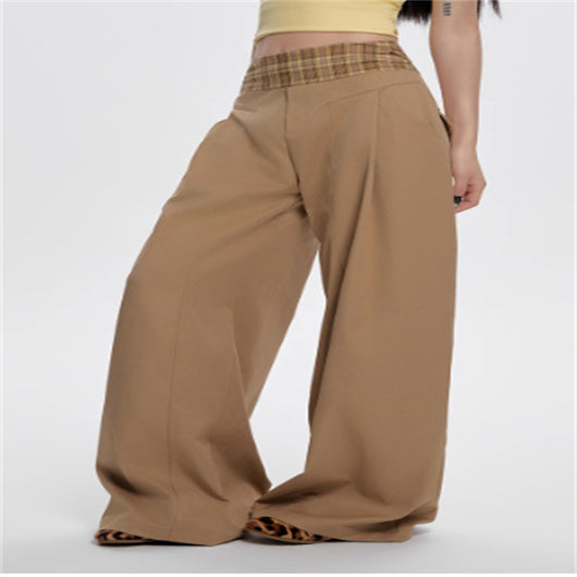 Pantalones Casuales de Cintura Alta a Cuadros para Mujer - Colección Verano - Image 3